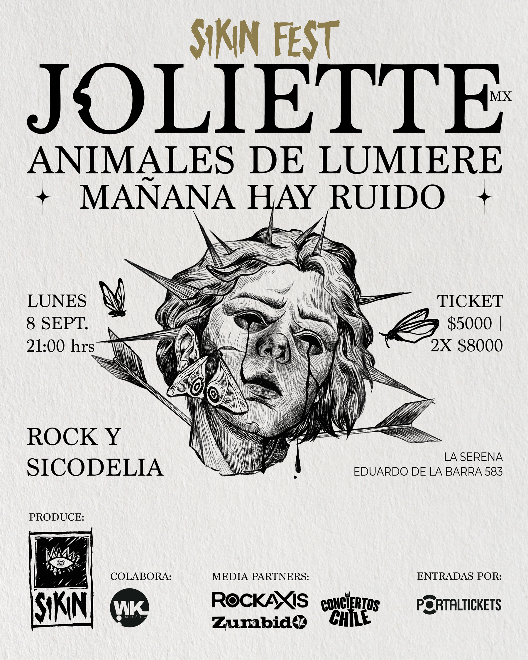 Joliette encabezará el Sikin Fest en La Serena